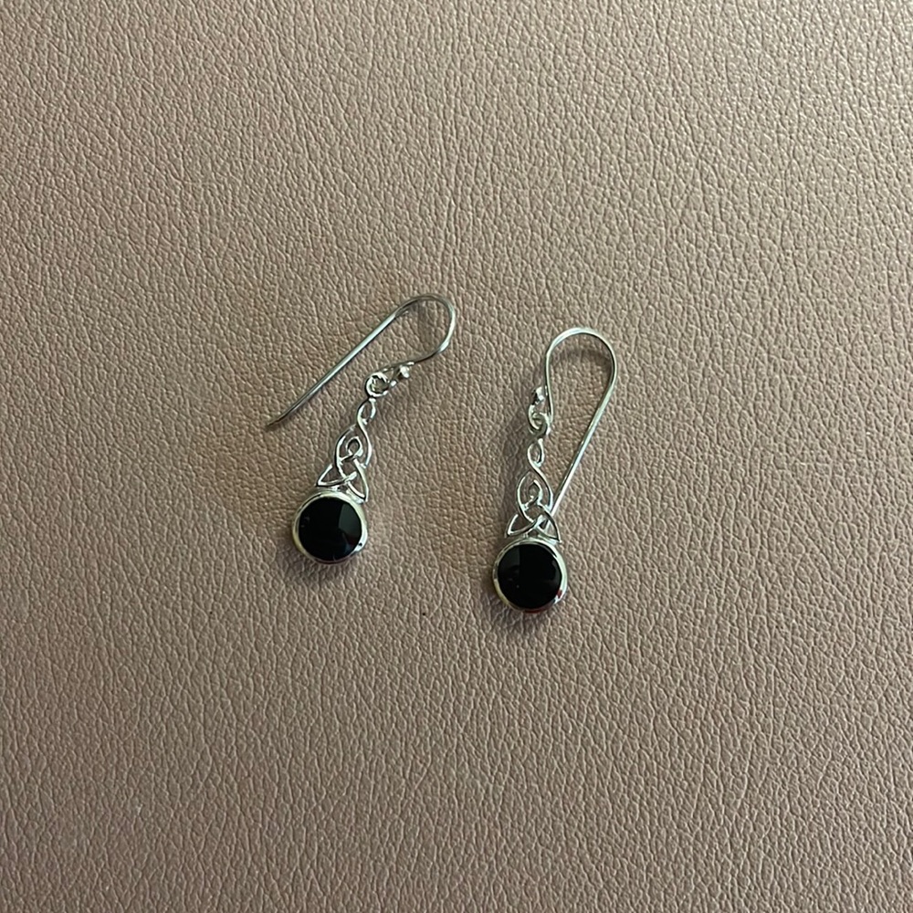 Sterling silver Celtic earrings